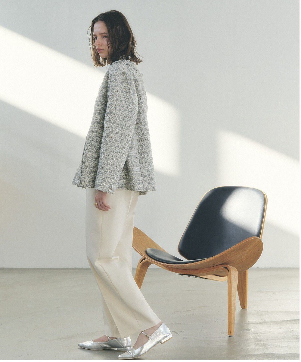 YECCA VECCA サイドベルテッドハイウエストパンツ 