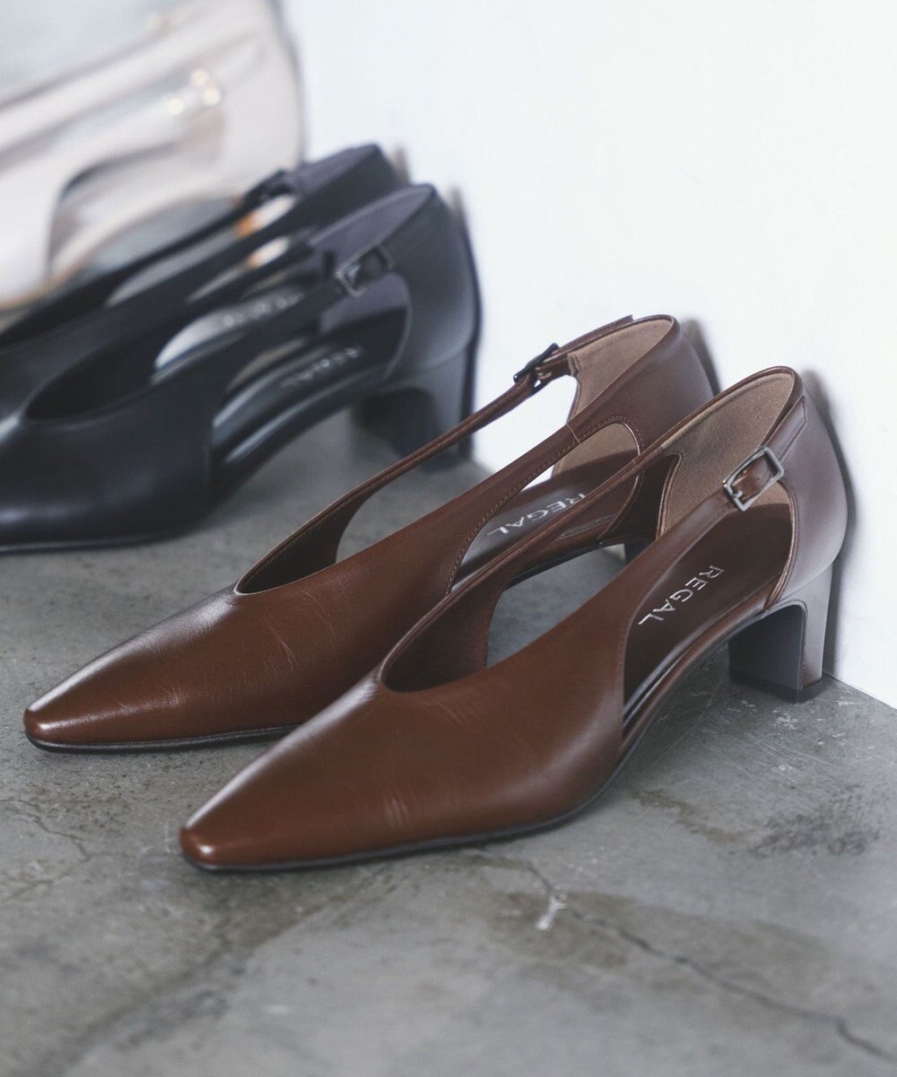 REGAL FOOT COMMUNITY 【リーガルレディース】F95R サイドオープンパンプス 
