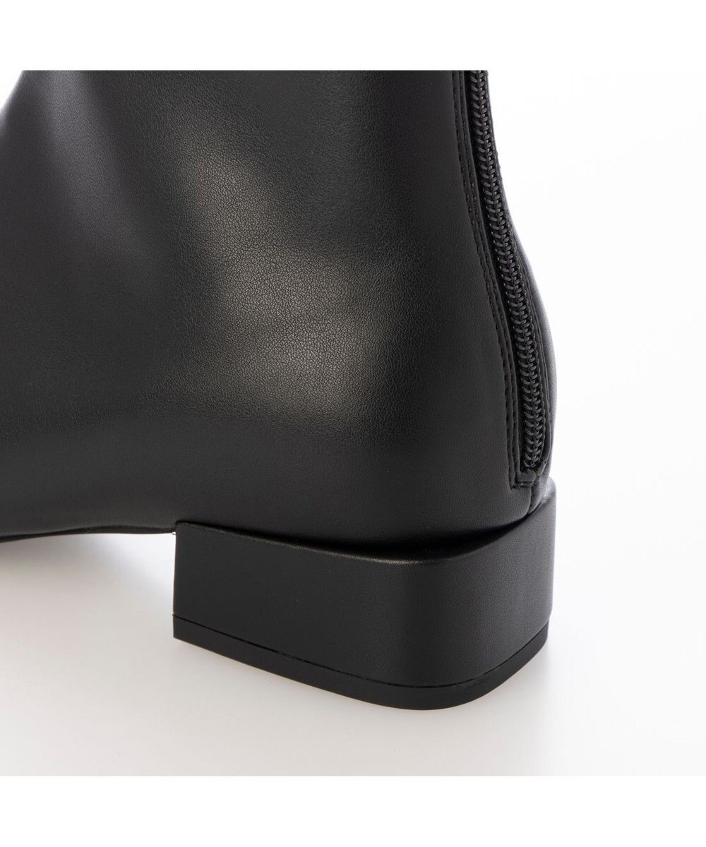 MODE ET JACOMO <carino>【レイン対応】スクエアトゥローヒールブーツ 