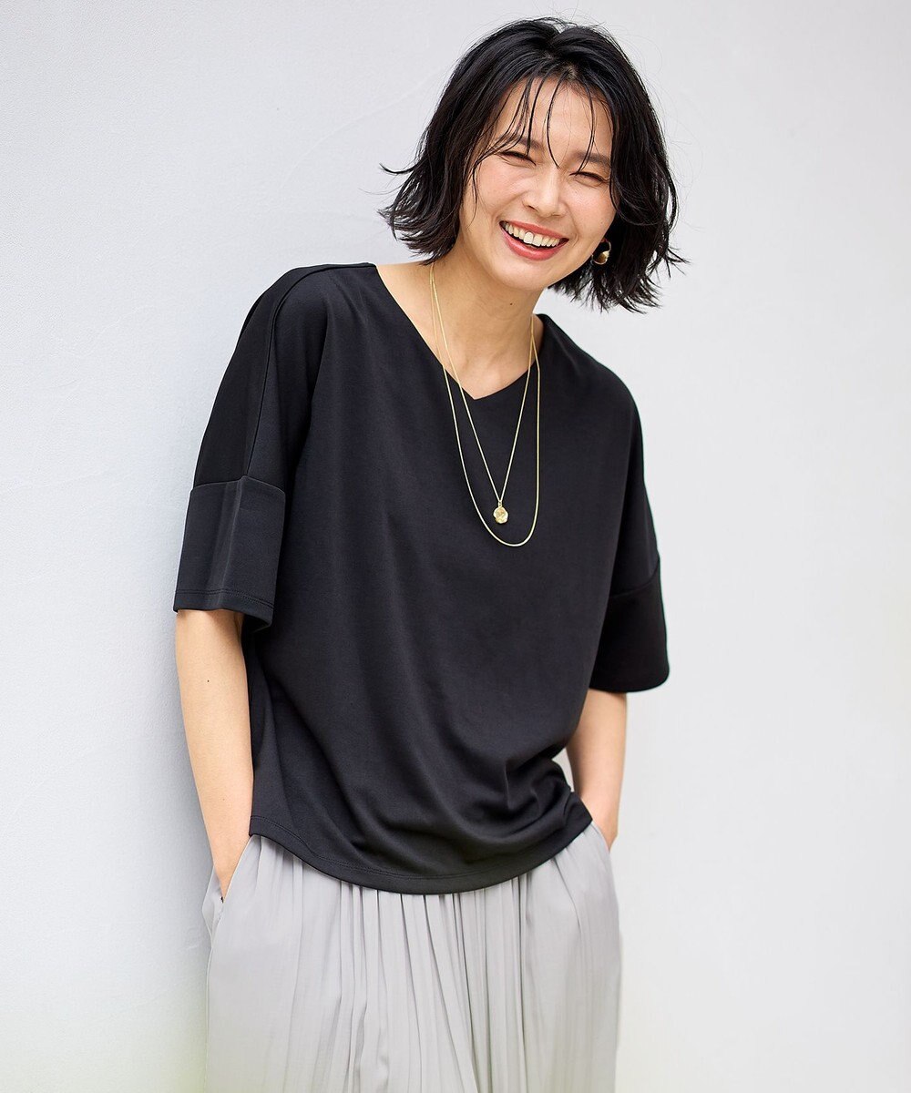 ANY ドライポンチVネックプルオーバー 