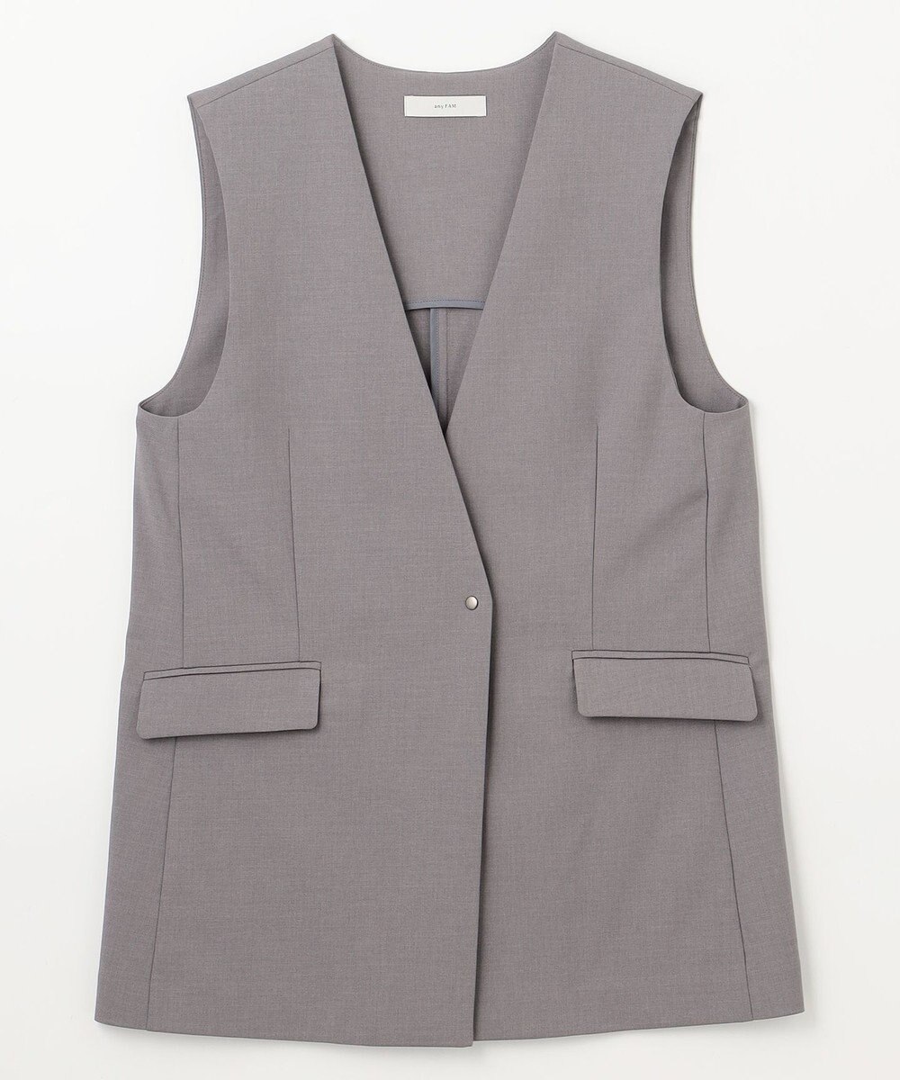 ANY 【セットアップ可能/ストレッチ】イージーケアジレ 