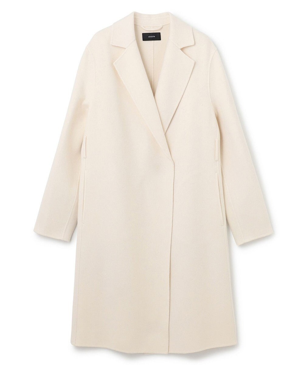 JOSEPH ダブルフェイスカシミヤ　ラップロングコート 