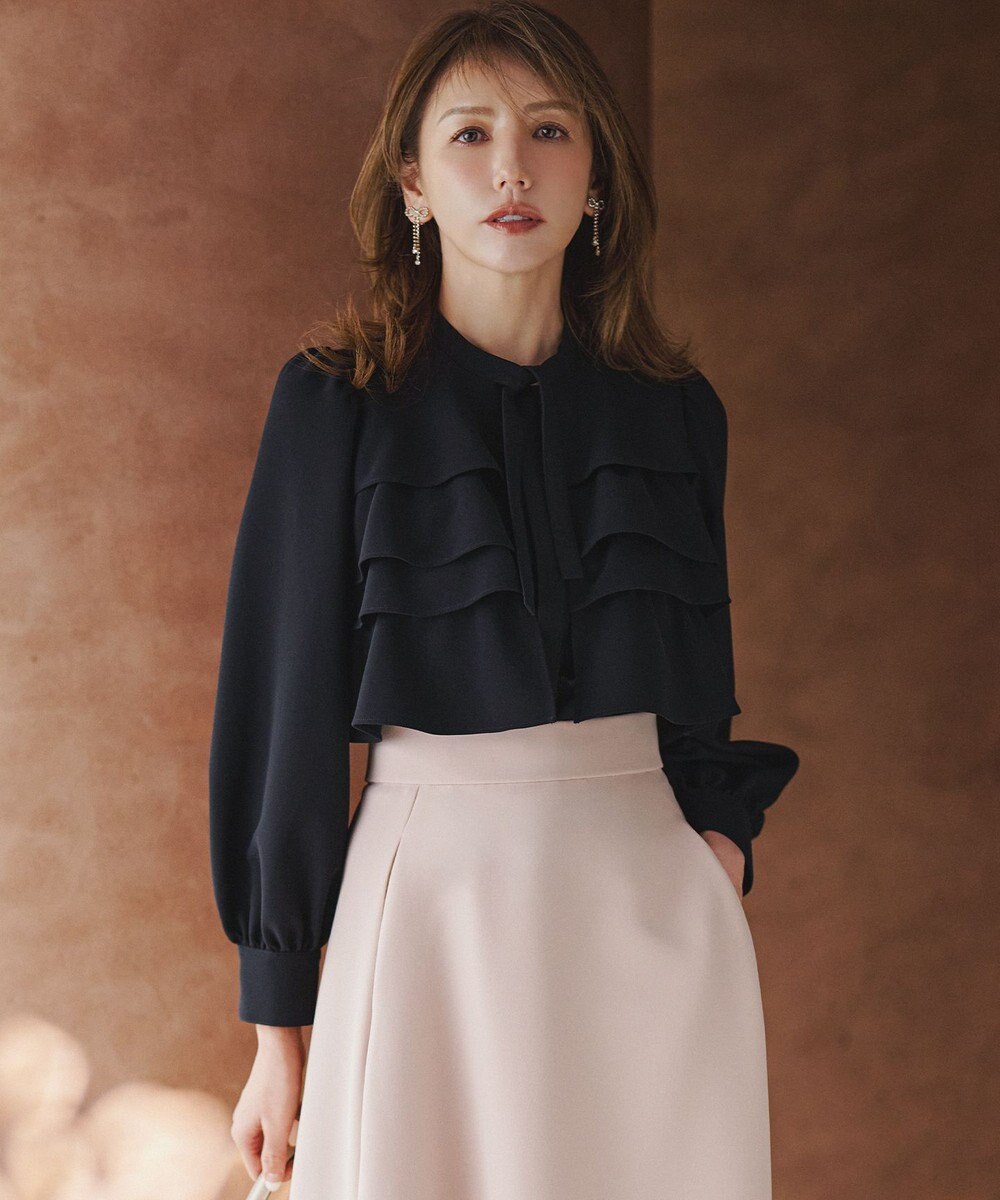 組曲 【好評につき追加販売】ダイヤレーンリボンイヤリング 