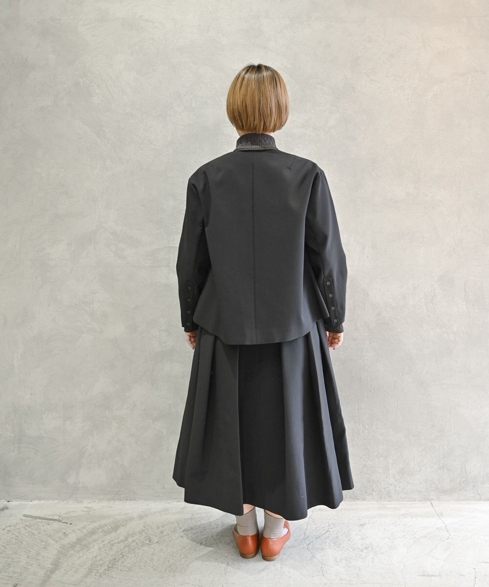 muuc トリプルクロス ノーカラージャケット｜軽くてふっくらした三重織り生地・セットアップ可能 