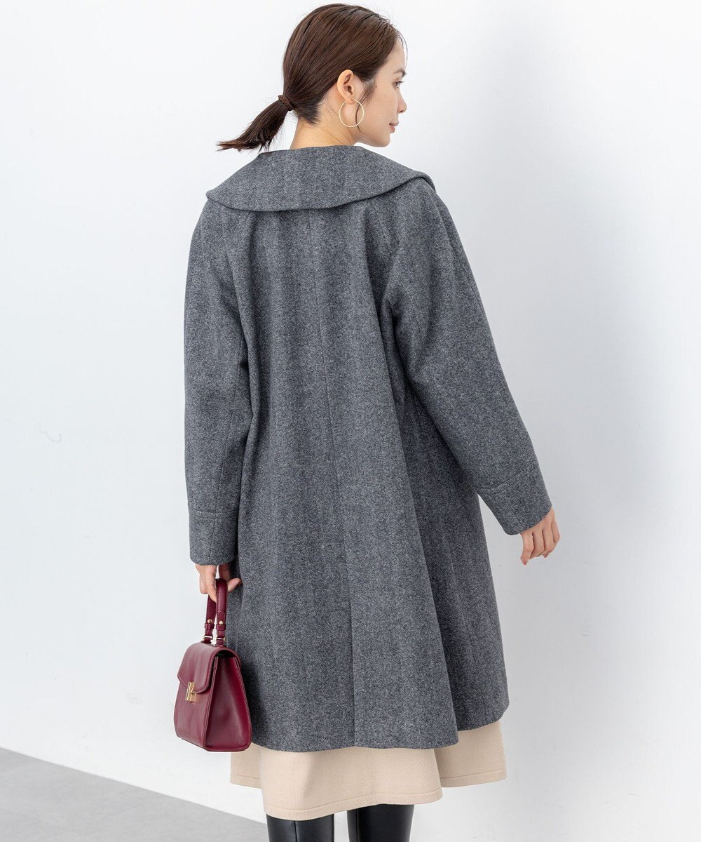 組曲 ウールモッサステンカラー コート 