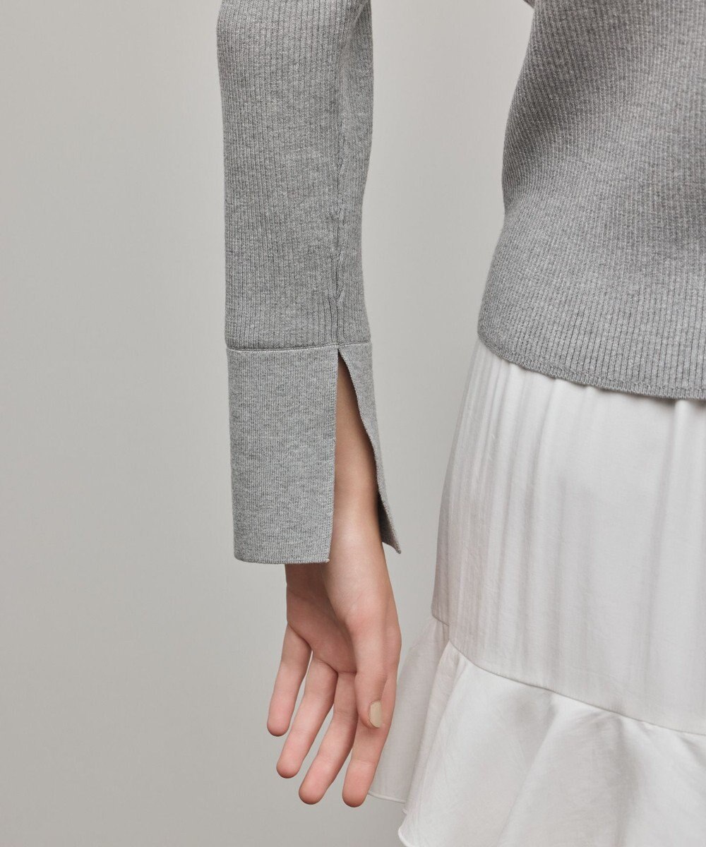 GRACE CONTINENTAL リブシャツニットトップ 