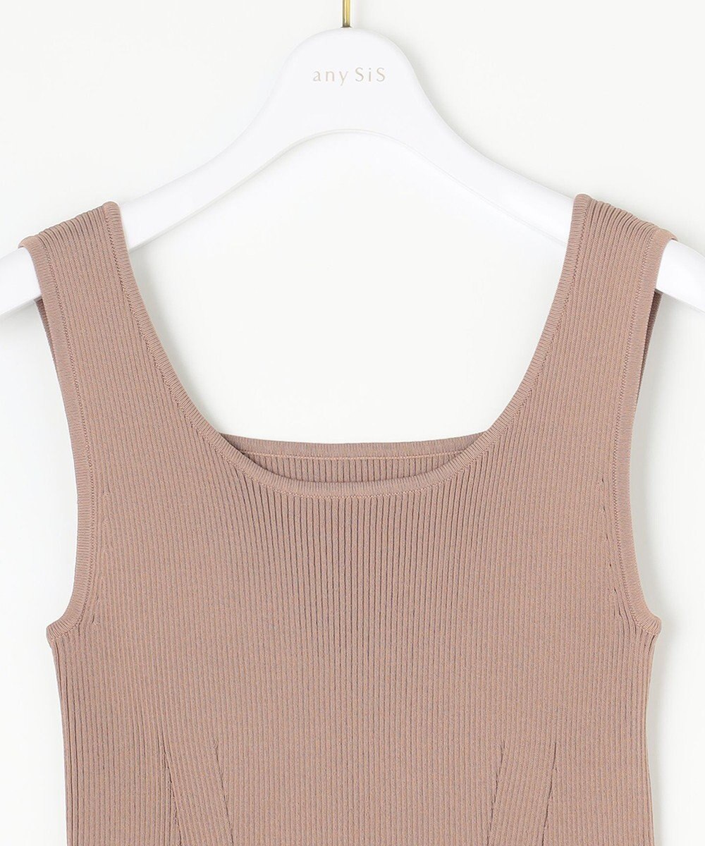 ANY SIS 【洗える】2WAYニット タンクトップ 