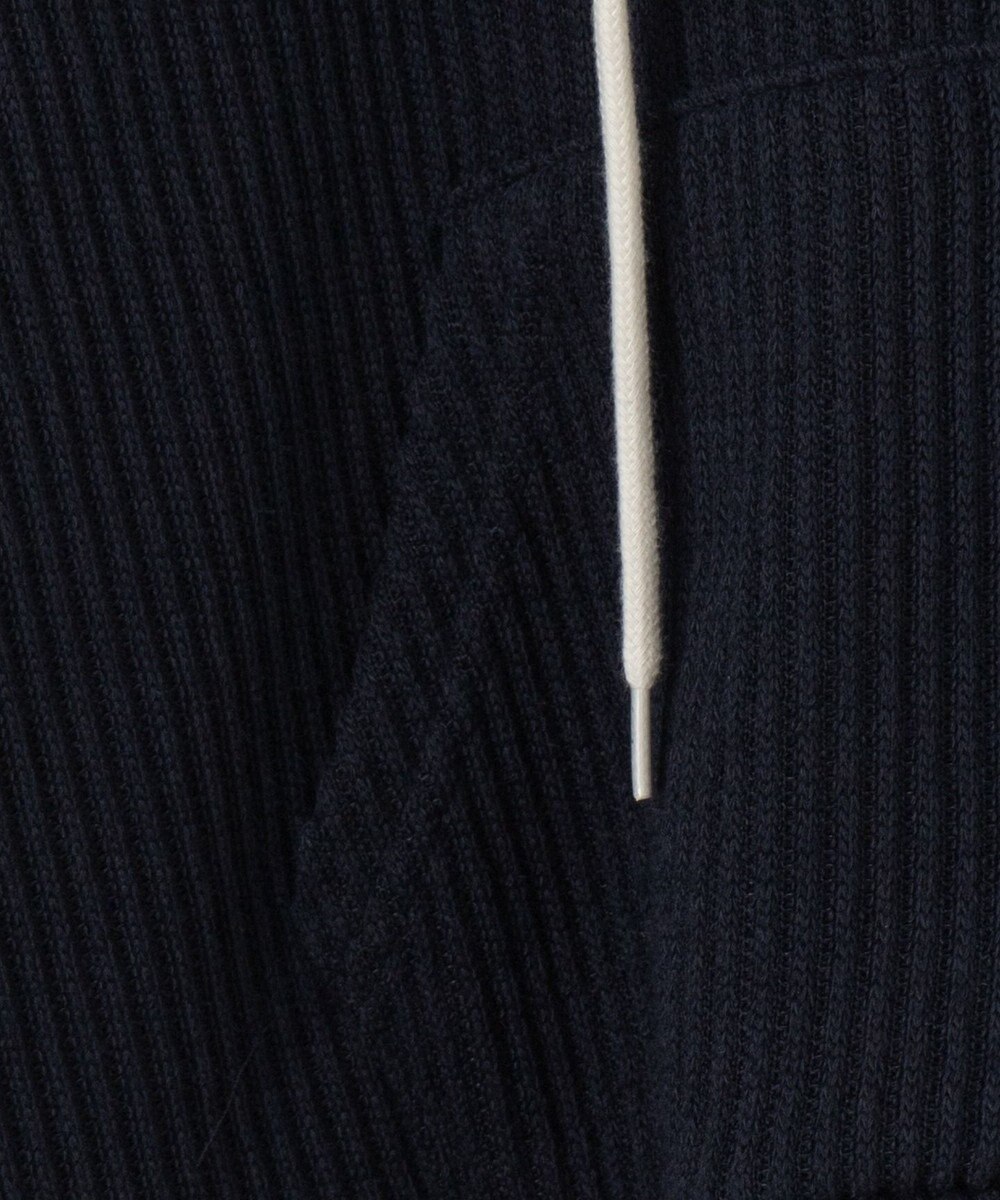 WEGO バイカラーニットジップパーカー 