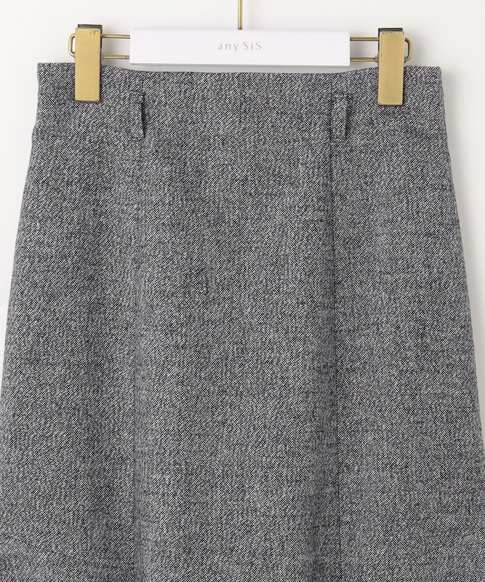 ANY SIS 【洗える】ラメツイードナローフレア スカート 
