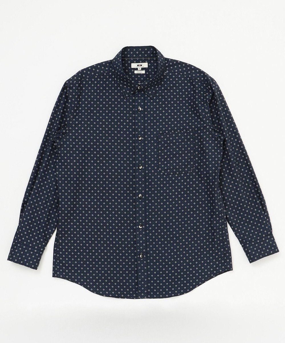 JOSEPH ABBOUD 【キングサイズ】JCヘリンボーンプリント　シャツ 