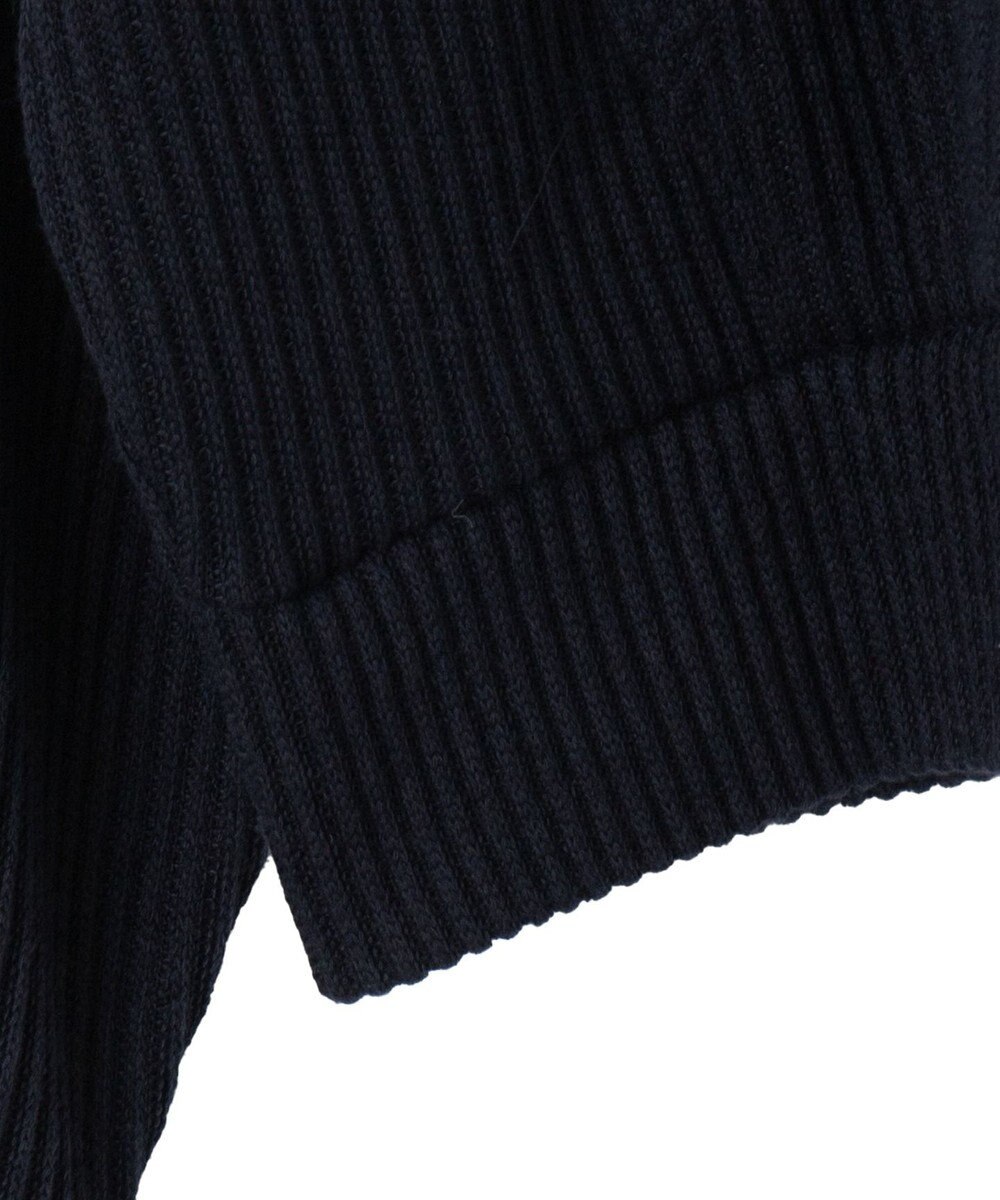 WEGO バイカラーニットジップパーカー 