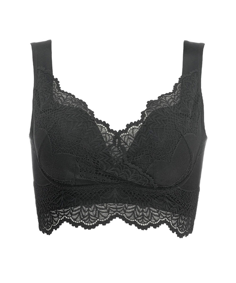 BRADELIS New York 【BRADELIS Me / ノンワイヤー・バストアップ】レーシィオールインワンブラ 日中も就寝時も快適に補正するブラ 