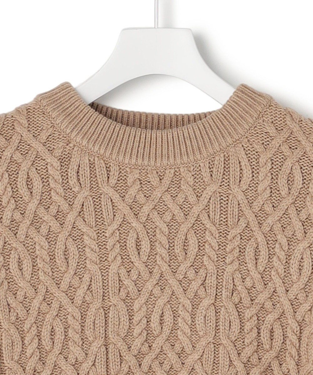 J.PRESS YORK STREET 【UNISEX】アランケーブル クルーネック ニット 