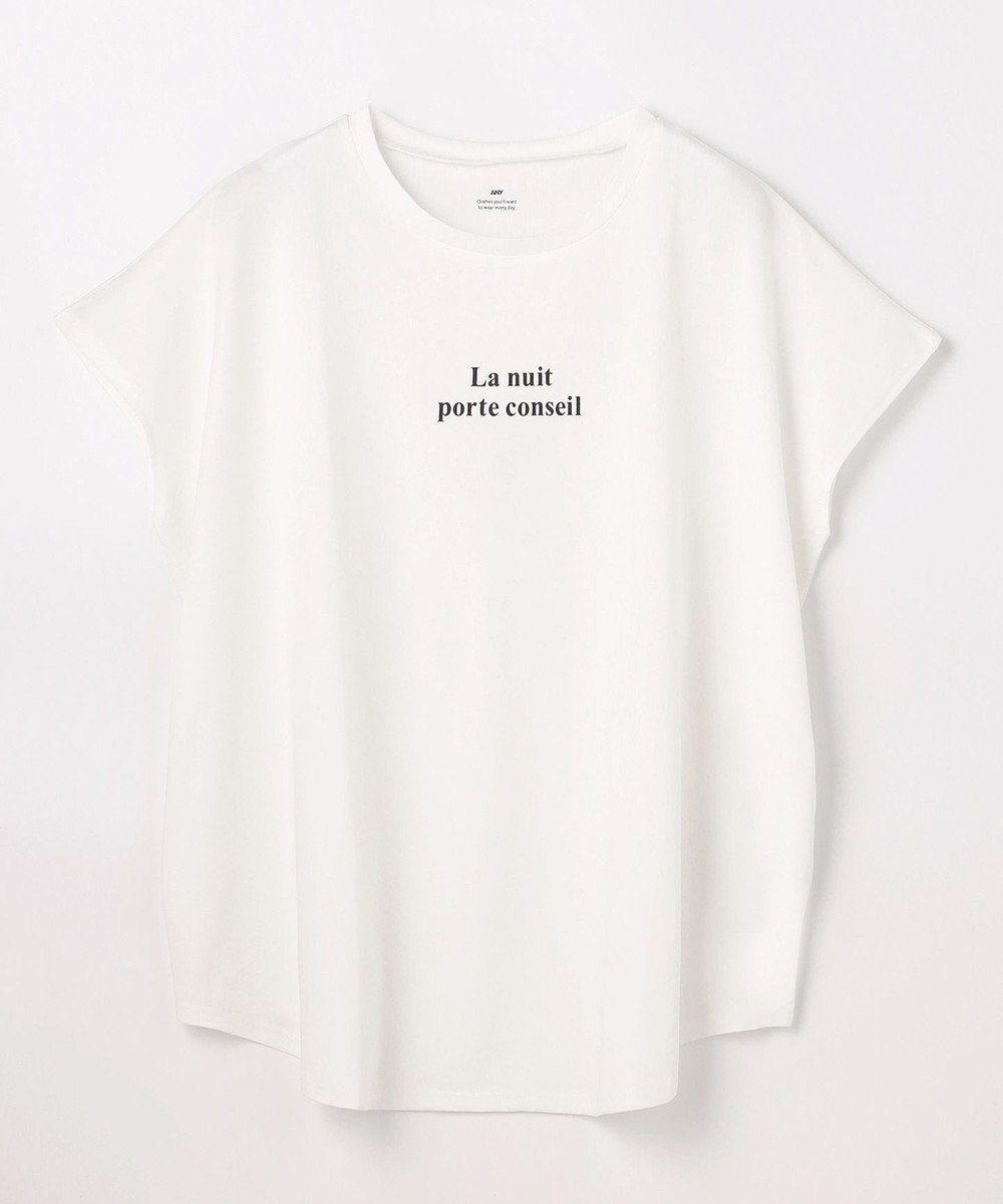 ANY ANYファンクションワイドフレンチスリーブTシャツ 