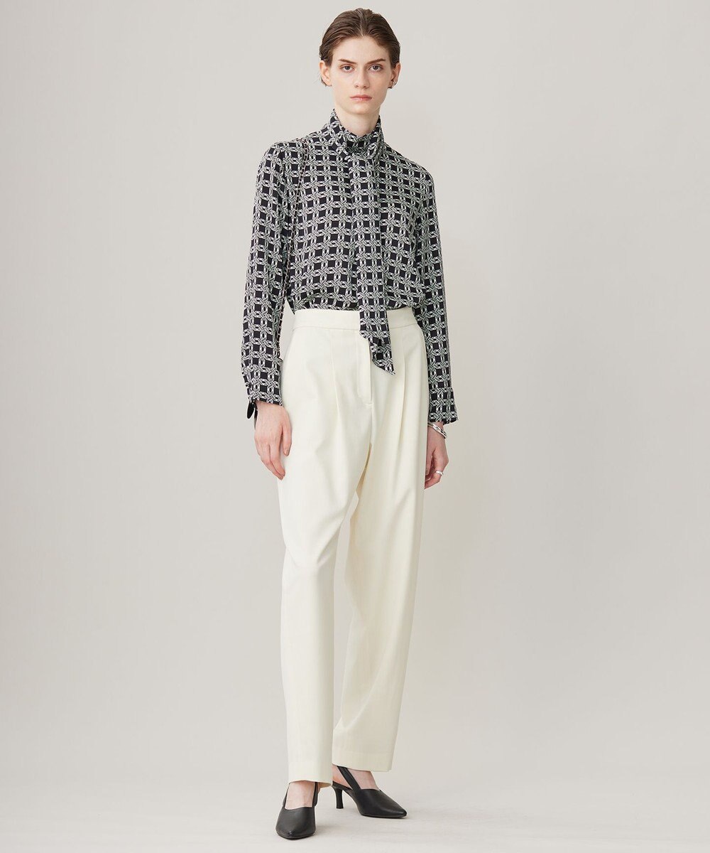 ICB 【洗える】T/Wベネシャンストレッチ カーブパンツ 