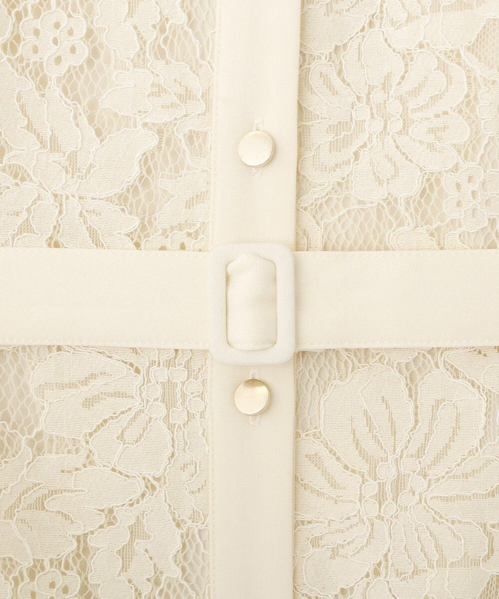 YECCA VECCA レース切替ジレワンピース 