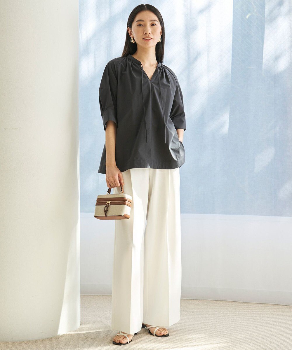 UNFILO FINE MOVE ランタンブラウス 