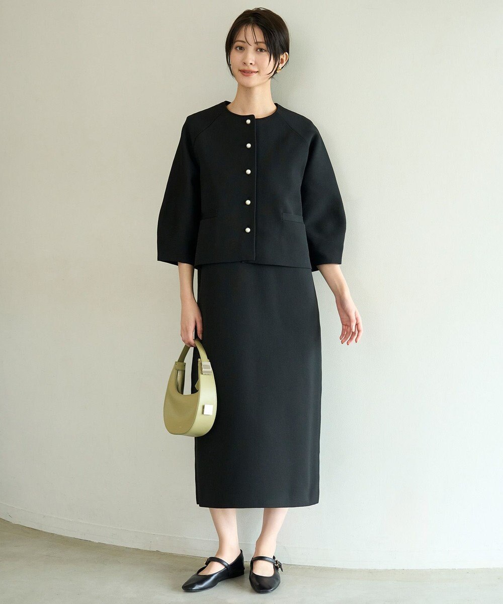 UNFILO L BEAUTY FORM KNIT スリーブレス ワンピース 