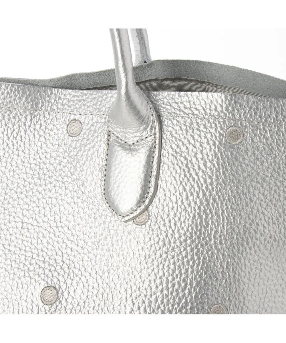 UNBILLION ペルケ perche / 牛革ドット刺繍トートバッグ 