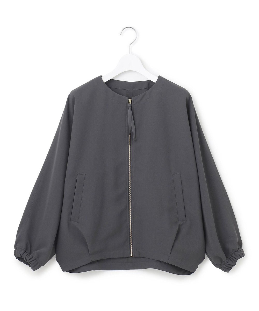 J.PRESS YORK STREET 【WOMEN】ジャージライクツイル ドルマンブルゾン 