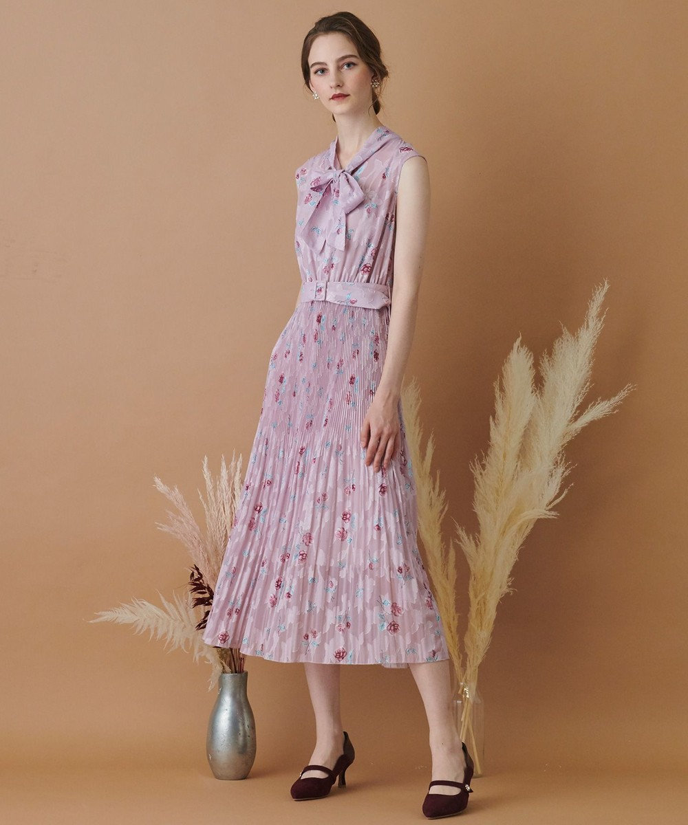 TOCCA 【WEB限定】【TOCCA LAVENDER】Rose Cut Jacquard Print Dress ドレス ローズ系5