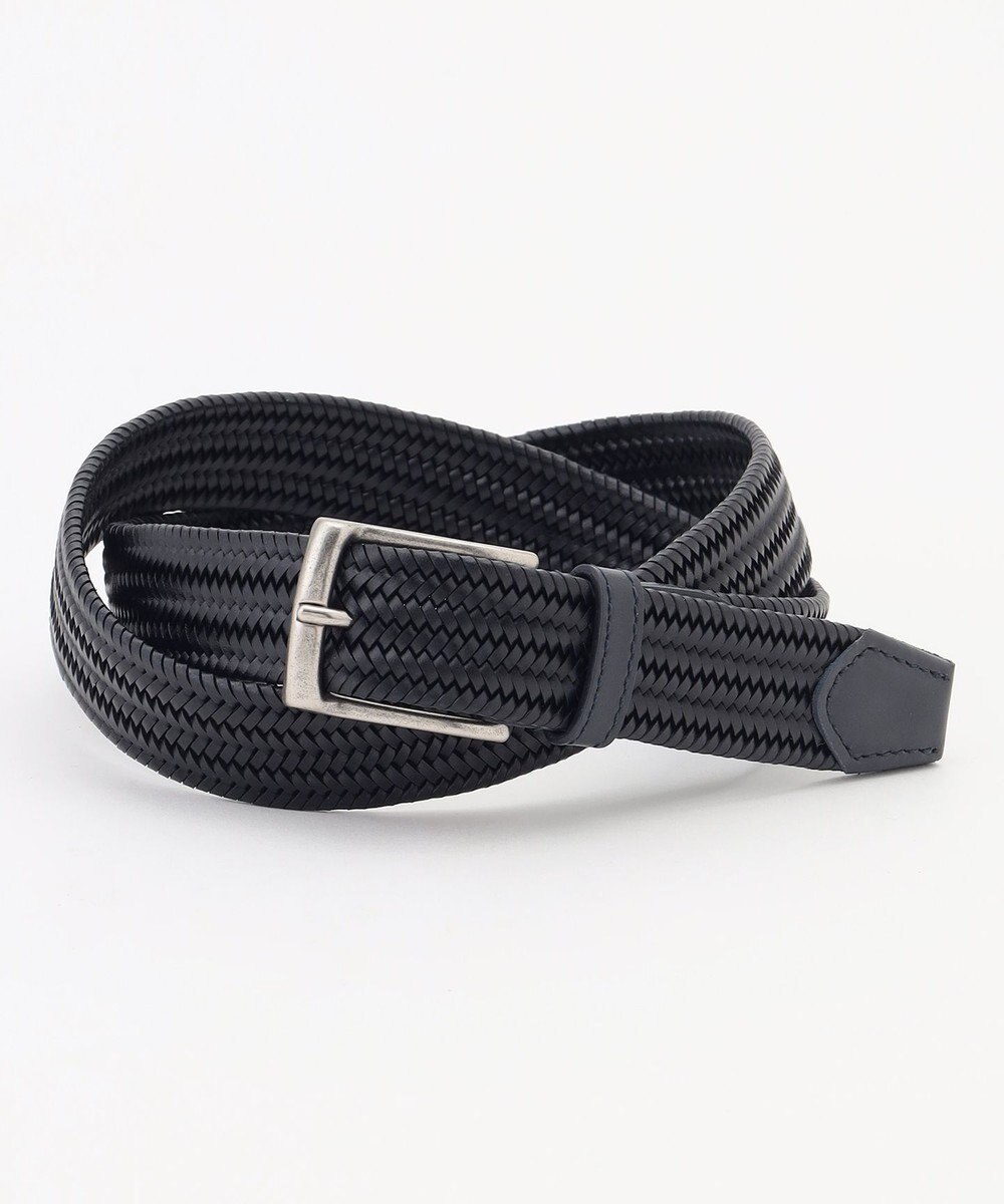 JOSEPH ABBOUD 【イタリア素材・ストレッチ・日本製】ストレッチレザーベルト 