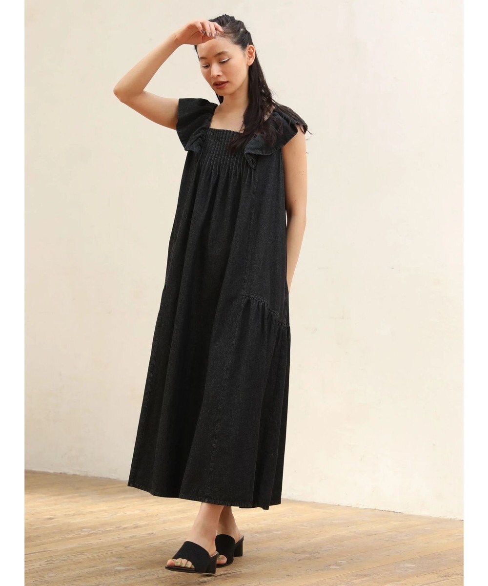 Green Parks ■ＥＳＣＡＲ　デニムピンタックワンピース 