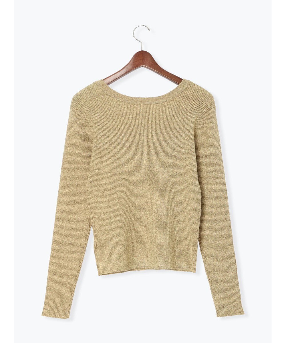 Te chichi ヘンリーネックマーブルニット 