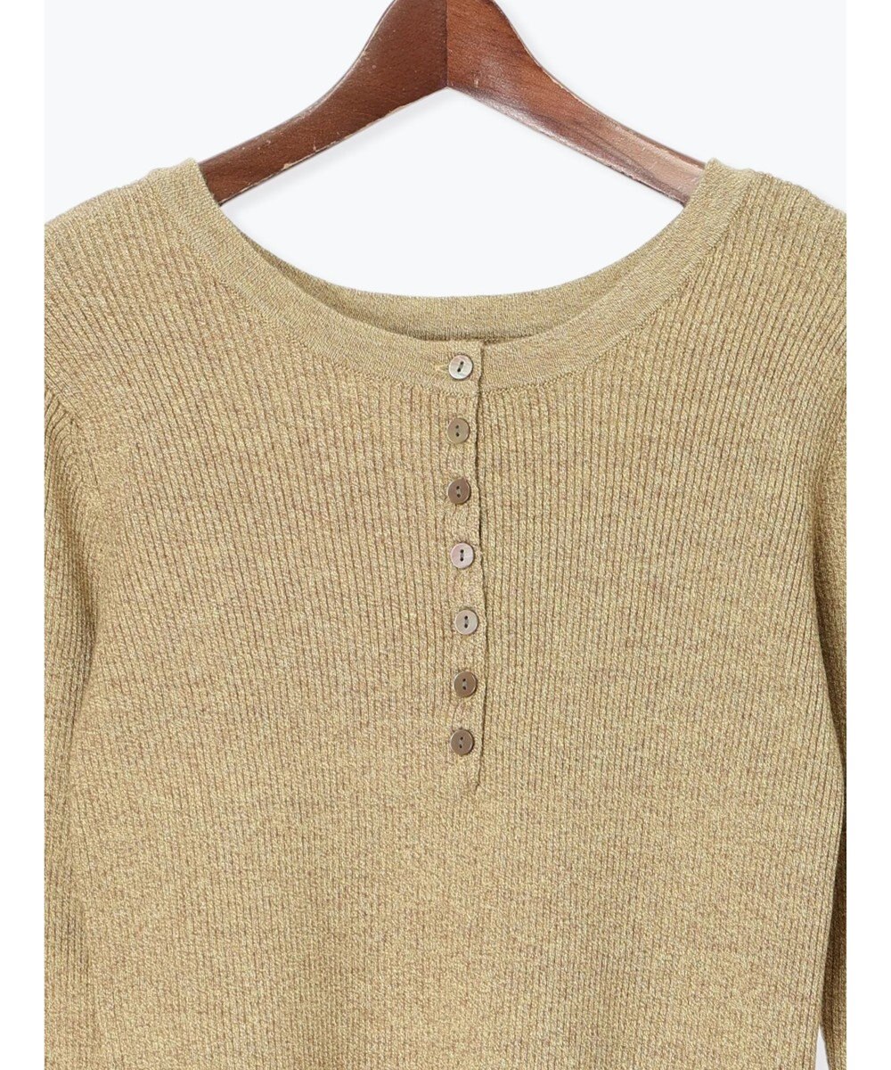 Te chichi ヘンリーネックマーブルニット 