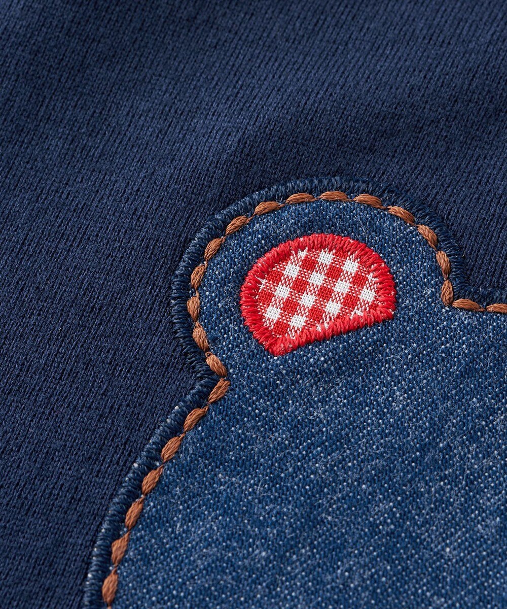 MIKI HOUSE HOT BISCUITS 【80-120cm】折り返しチェック 6分丈パンツ 