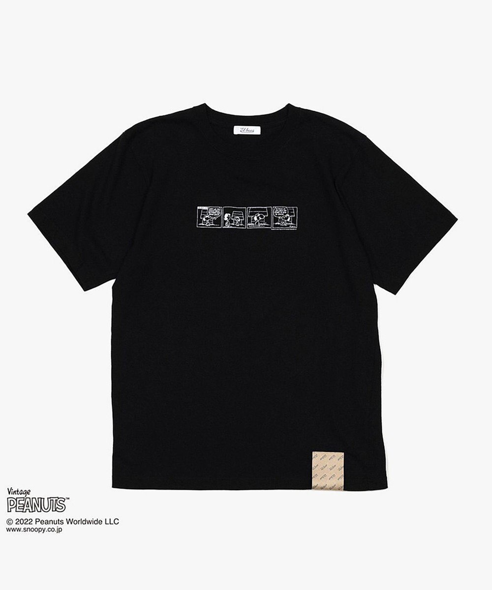 general design store 【PEANUTS×Et baas】4コマショートスリーブTシャツ BLACK