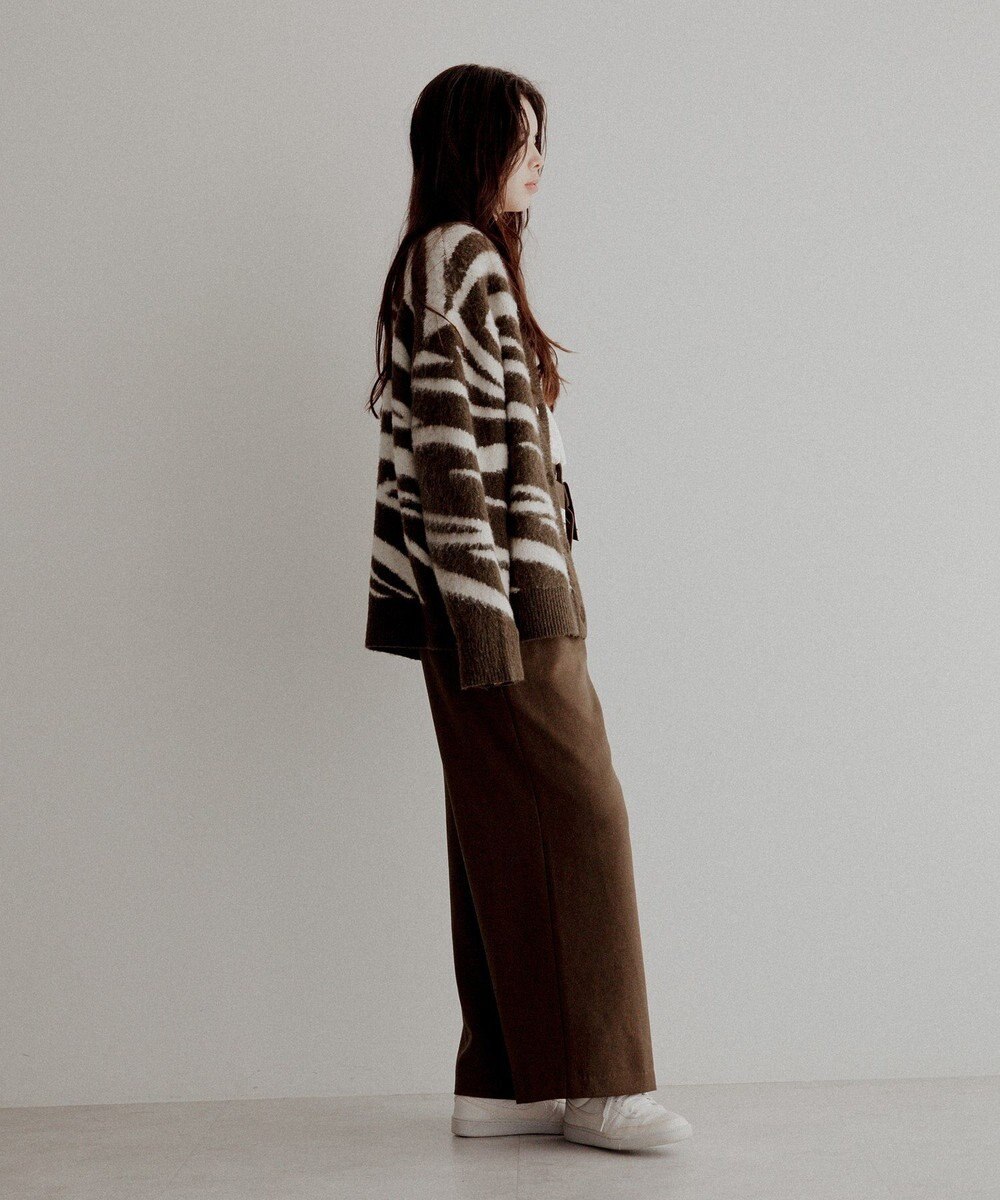 CRAFT STANDARD BOUTIQUE アニマルジャカードニットカーディガン 