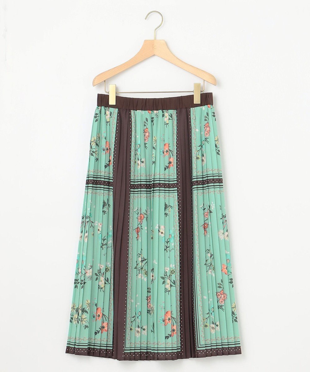 組曲 S スカーフパネルプリント スカート 