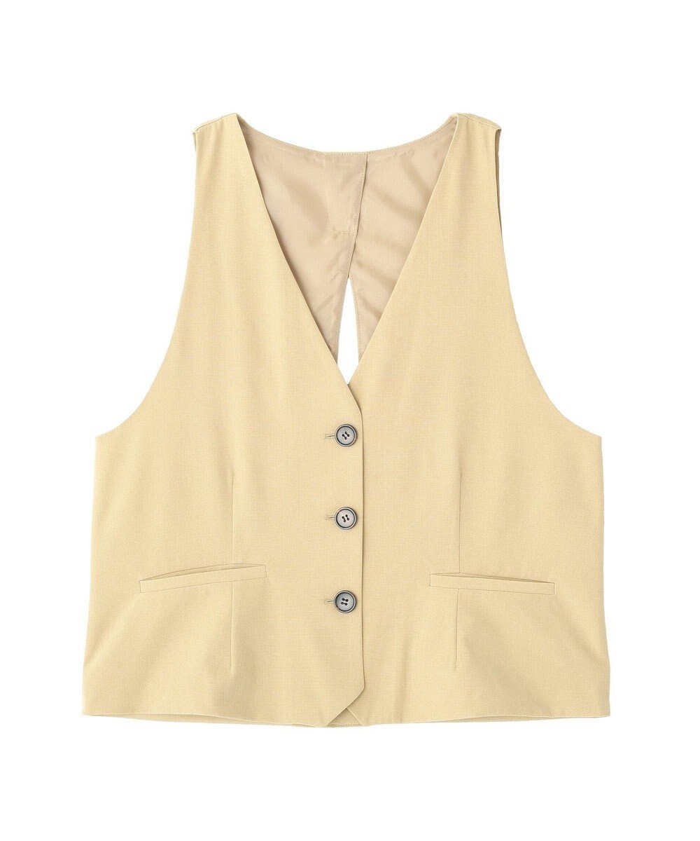 CRAFT STANDARD BOUTIQUE バックスリットショートベスト 