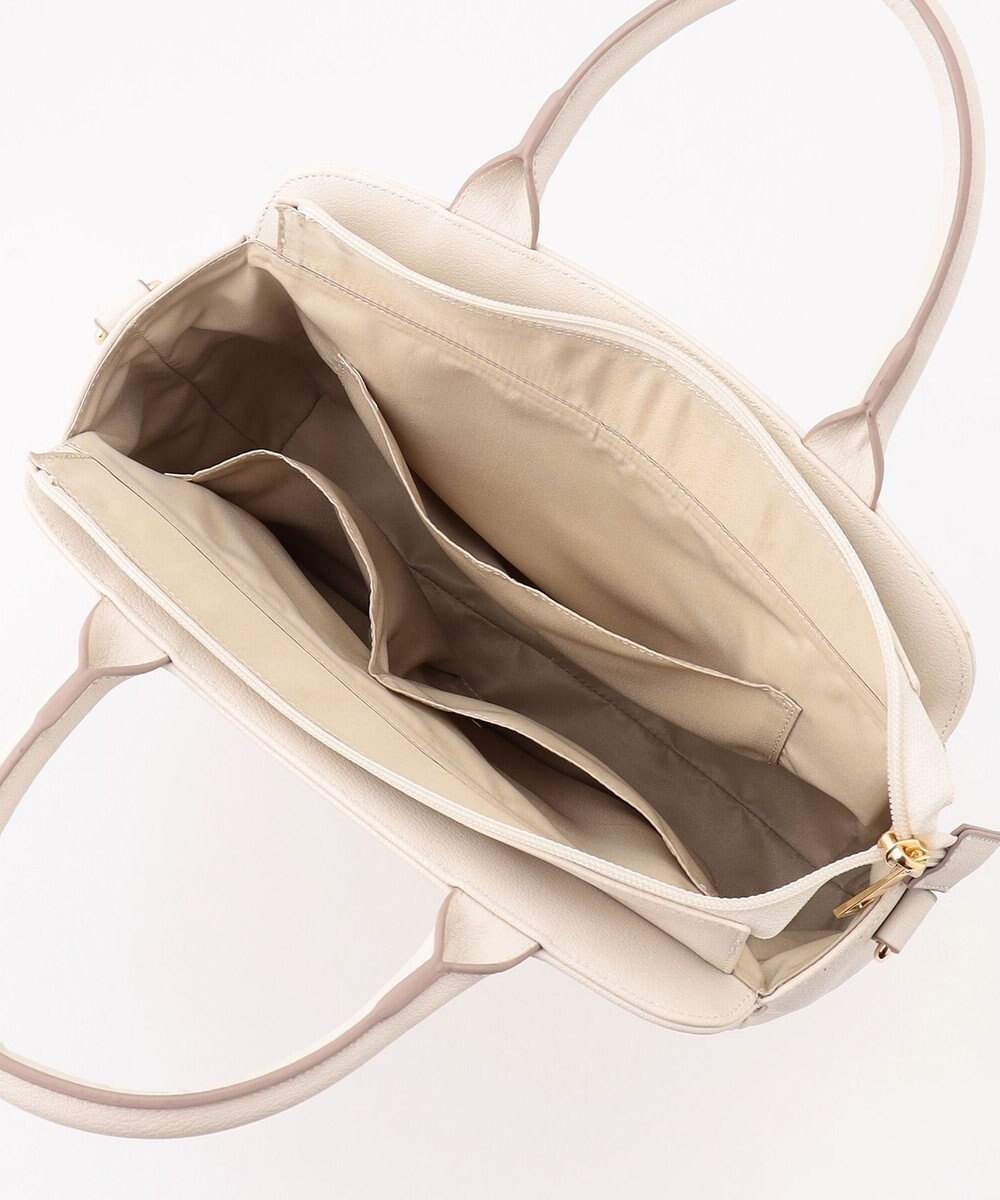 ANY SIS 【2WAY】ベルトバックルラウンドミディトート バッグ 