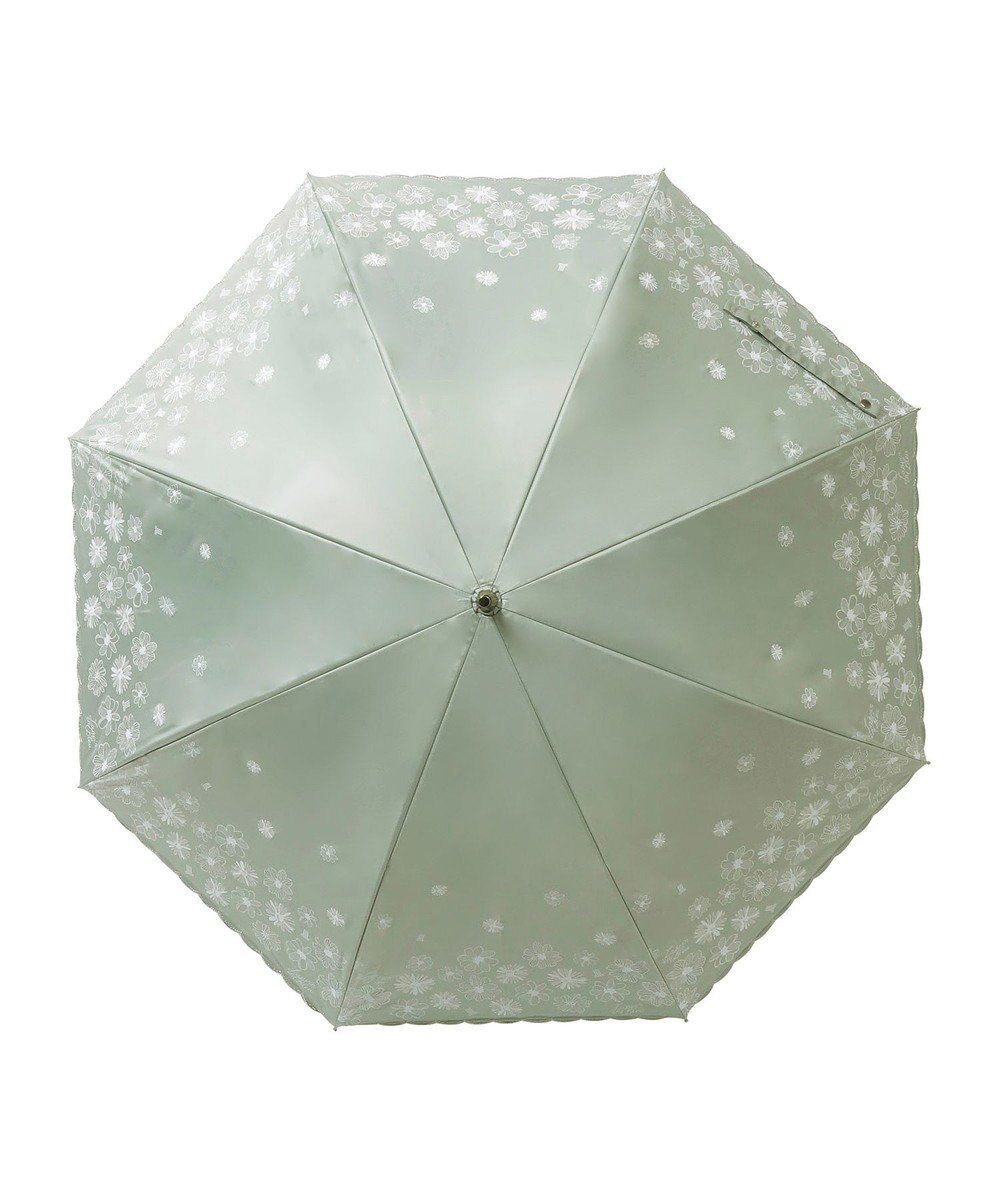 MOONBAT 【一級遮光/晴雨兼用日傘】ランバン オン ブルー (LANVIN en Blue)  長傘 日傘 フラワーグリッター 