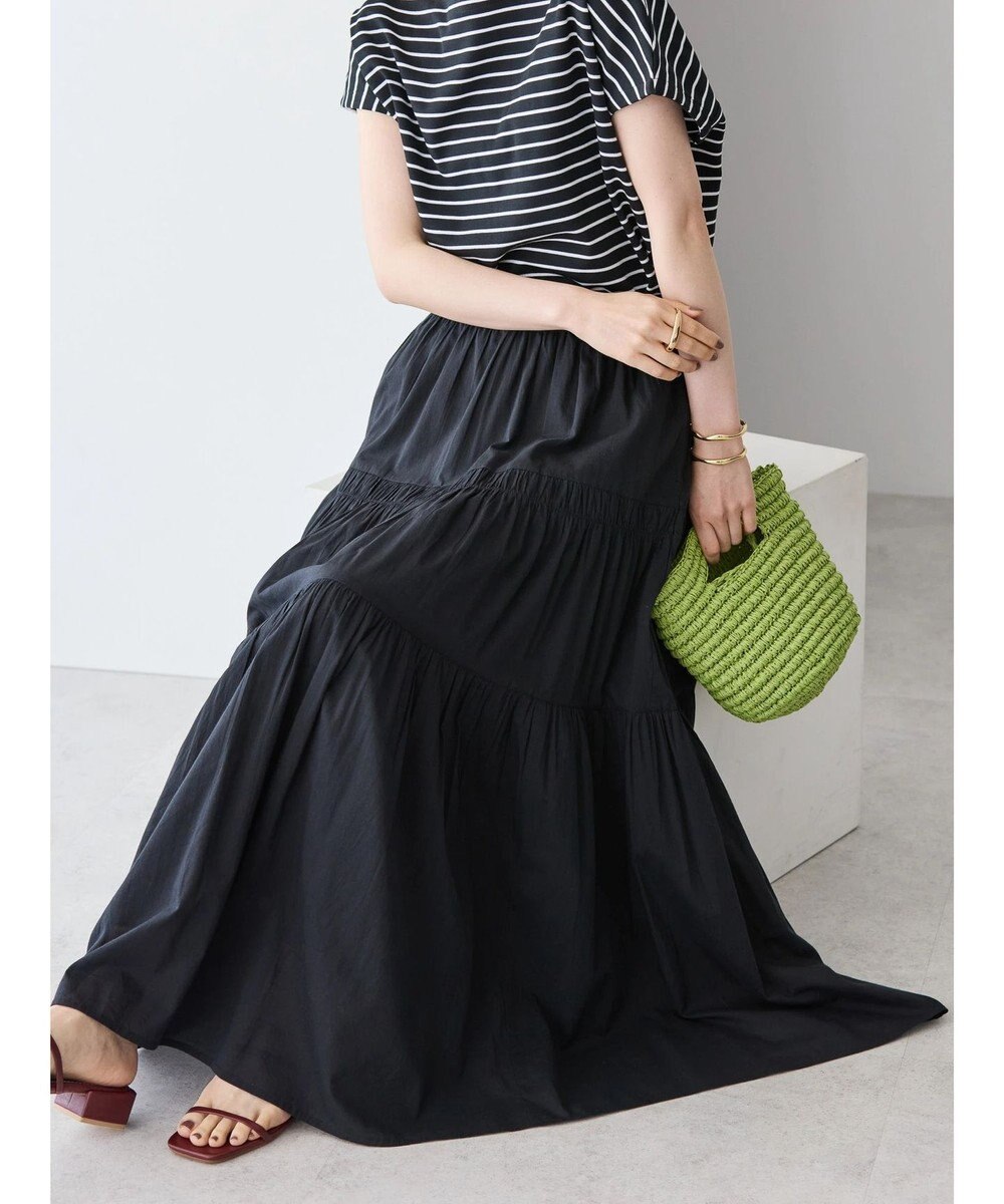 LAUBEBLANC コットンティアードスカート Cotton Tiered skirt – L'AUBE BLANC