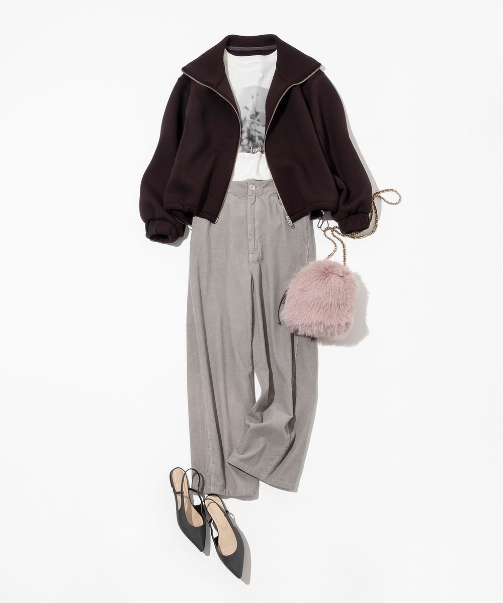 23区 S 【滝沢眞規子さん着用/洗える】コットン コーデュロイ ワイド パンツ 