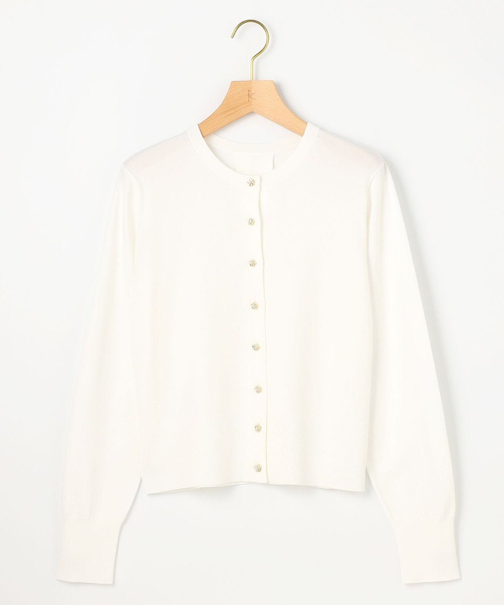 組曲 フラワーメタル ニット カーディガン 