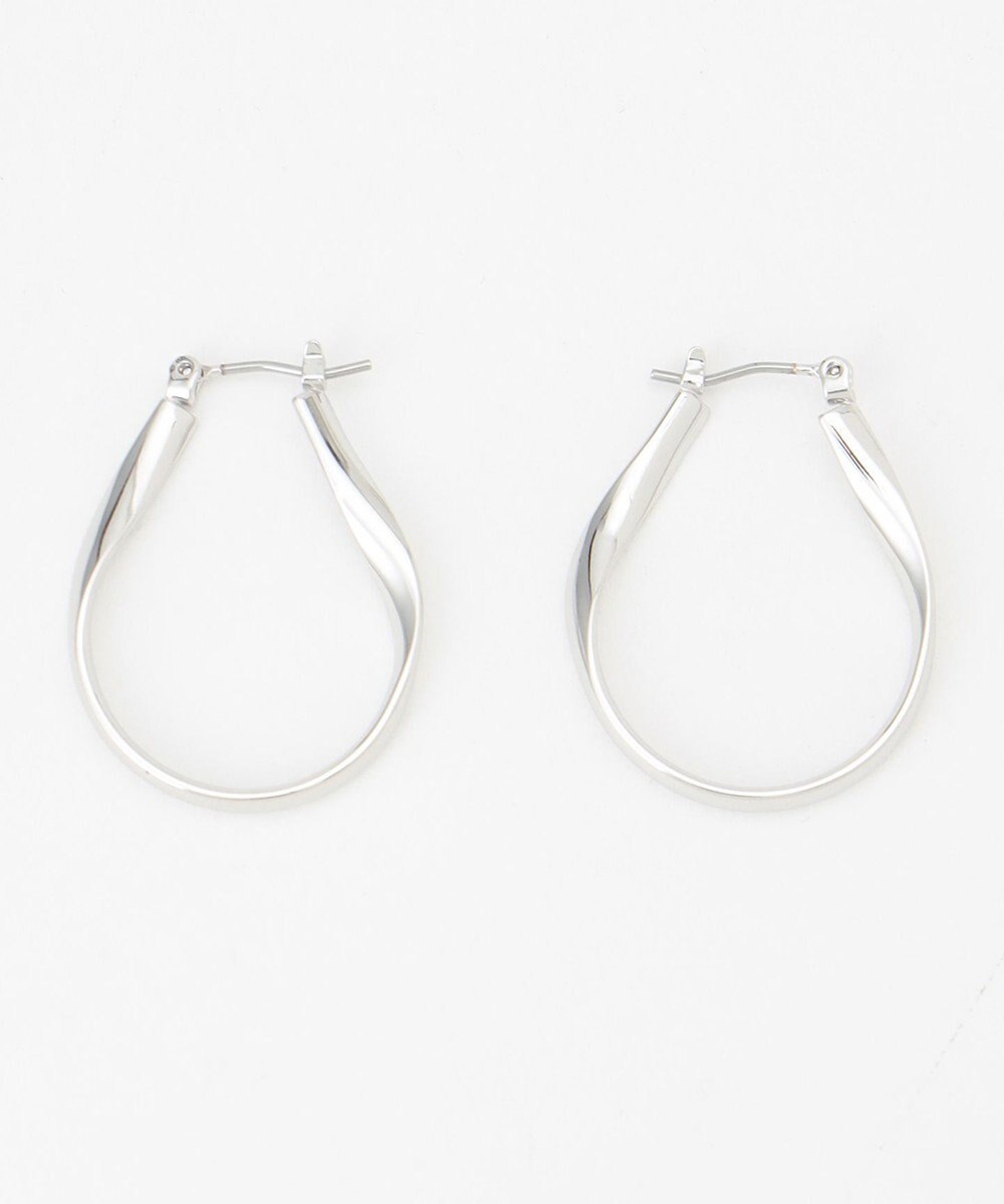 ANY 【WEB限定】オーバルメタルピアス（両耳用） 