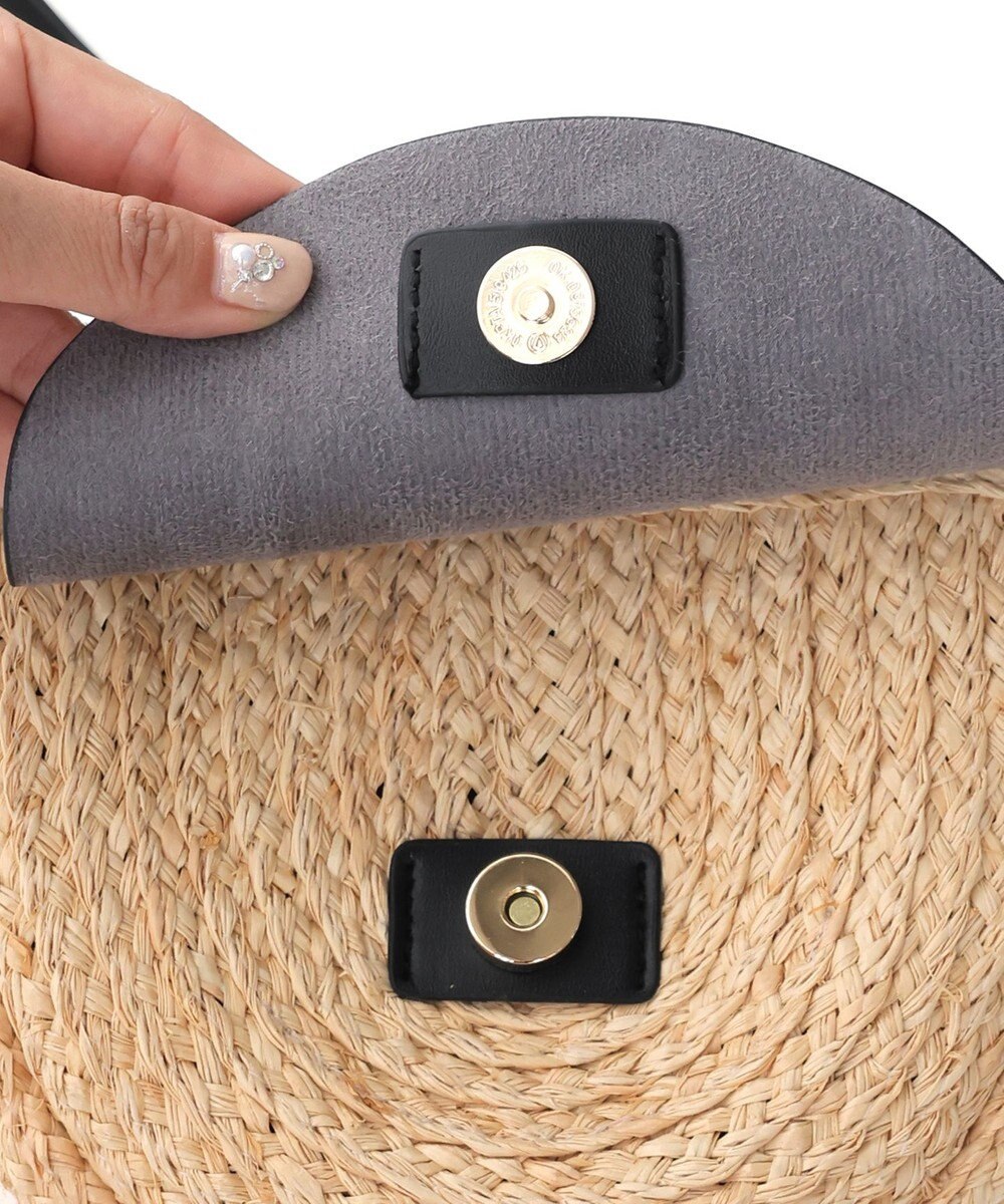 Tiaclasse ラフィアショルダーバッグ 