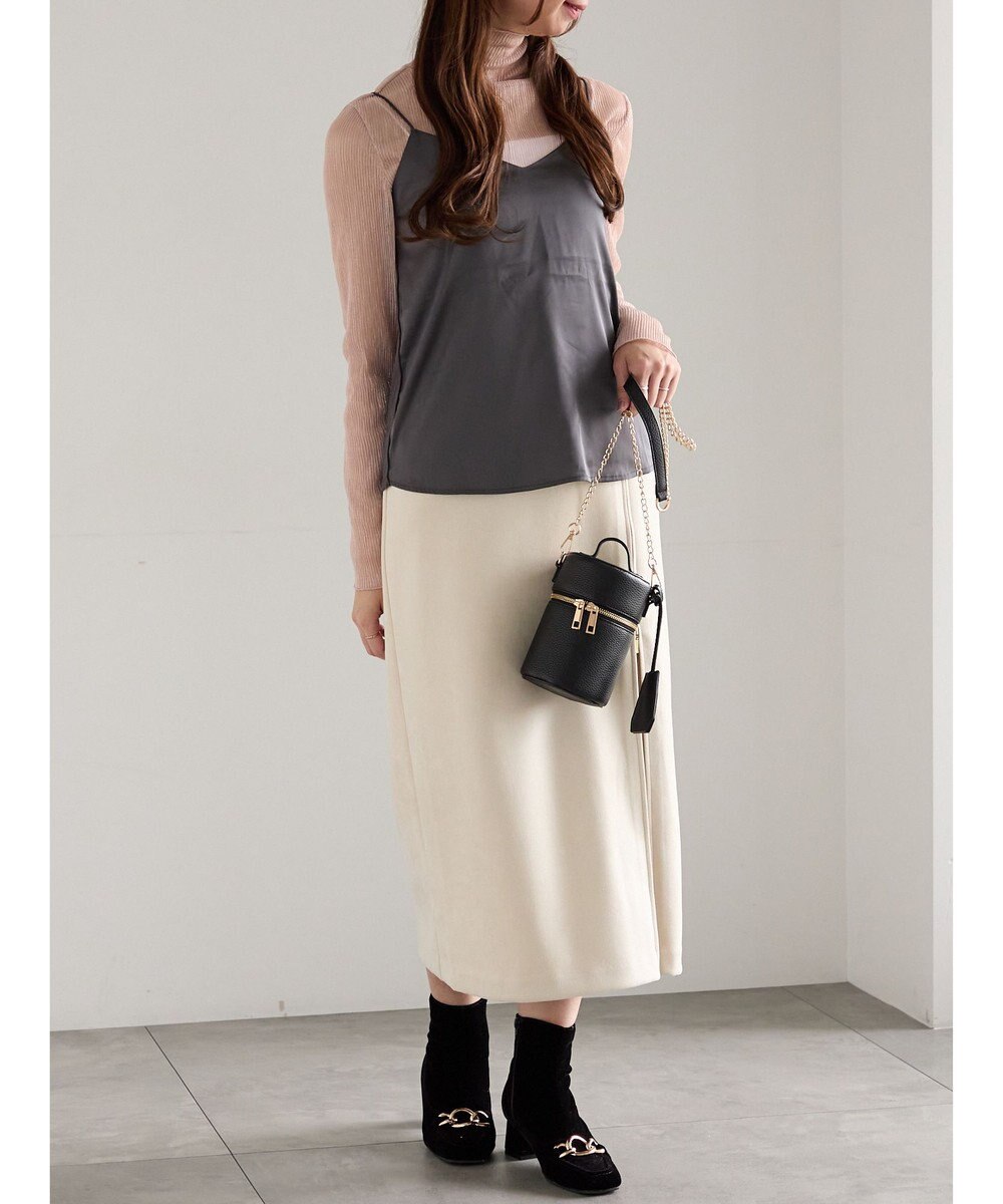 Te chichi スエードサイドZIPスカート 