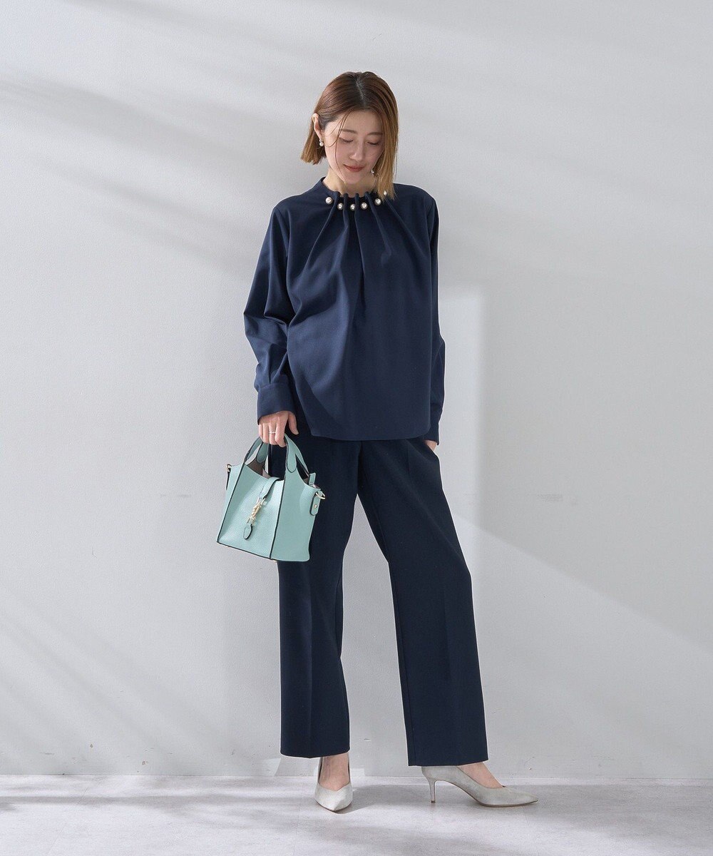 YECCA VECCA サイドベルテッドハイウエストパンツ 