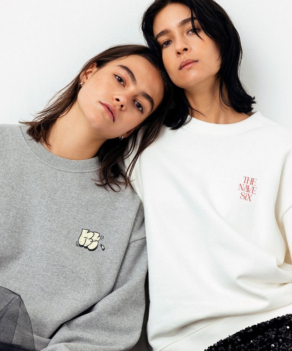NAVE 【xNAVE】Six Sence Recordコラボ グラフィッククルースウェット 