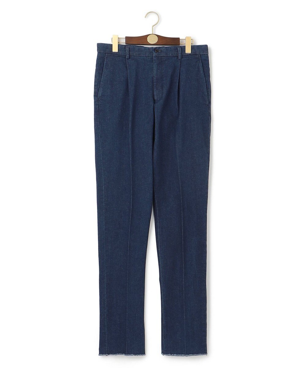 J.PRESS MEN 【ストレッチ】ワンタック ストレッチリングデニム パンツ 