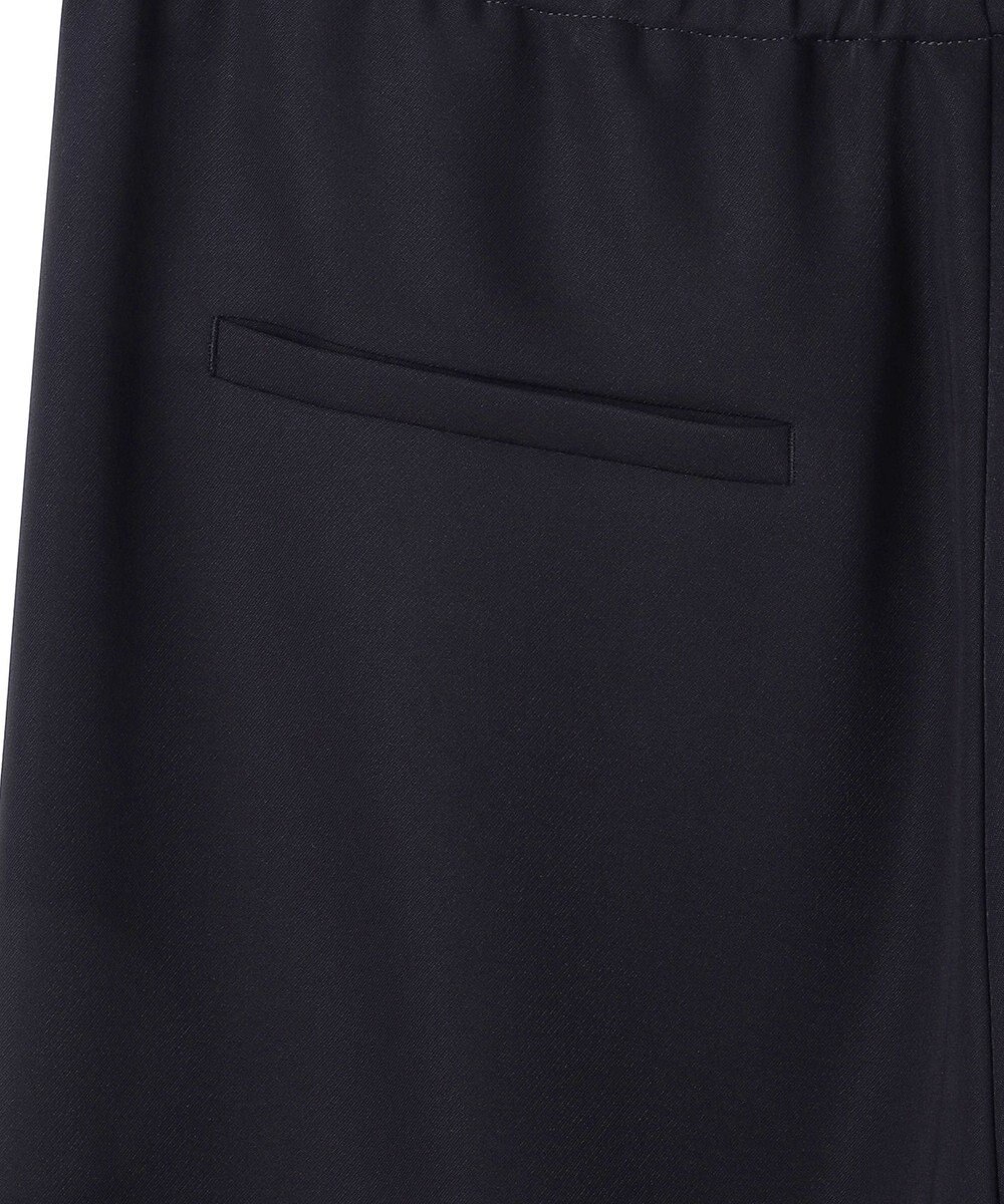 UNFILO 【ウエストゴム】ドライダブルクロス イージー ワイドパンツ 