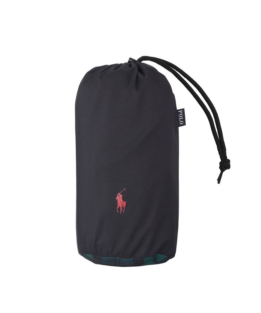 MOONBAT POLO RALPH LAUREN レインポンチョ 透湿撥水 無地×チェック 75デニール 収納袋付 