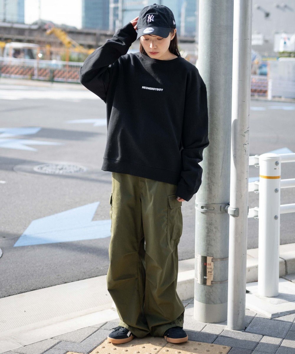 WEGO 【ユニセックス着用ITEM】THEBOYエルボーパッチクルーネックPO 