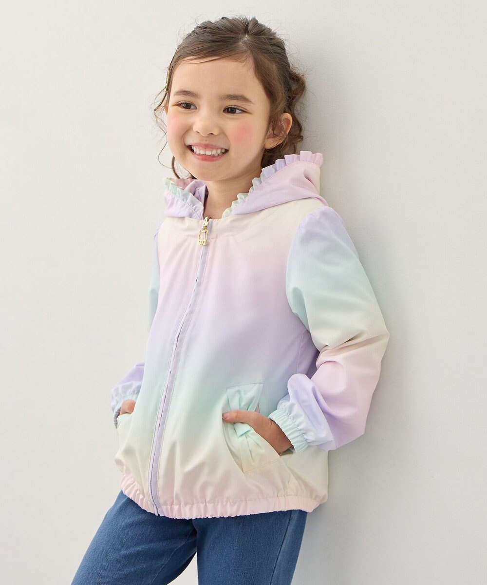 ANY KIDS 【フード取り外し/洗濯機可能】撥水加工リバーシブルゾン 