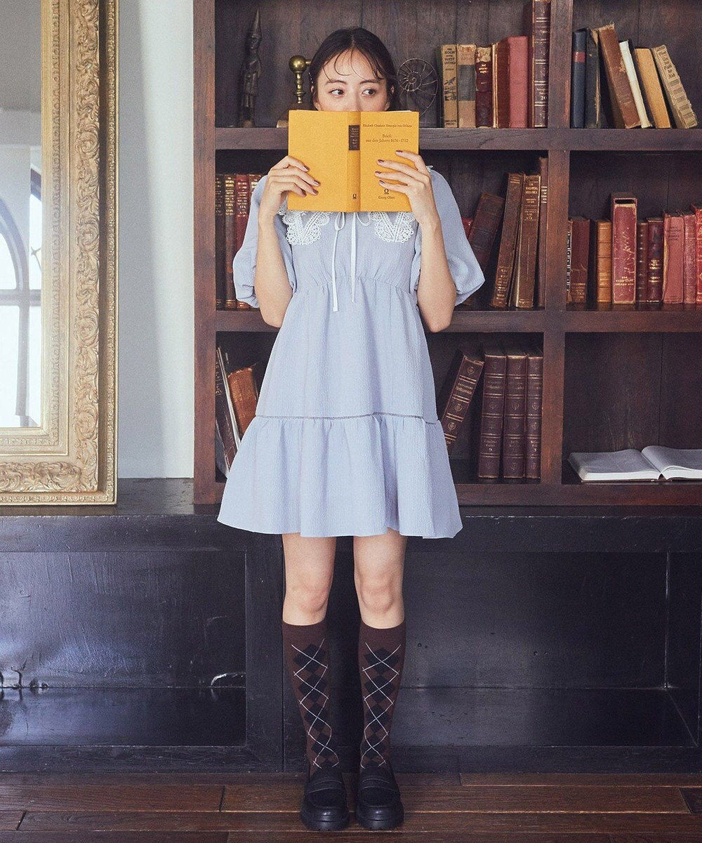 earth music&ecology アーガイルソックス 